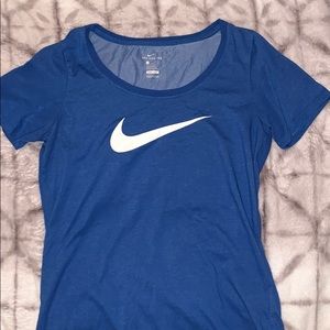 Blue and white nike T-shirt